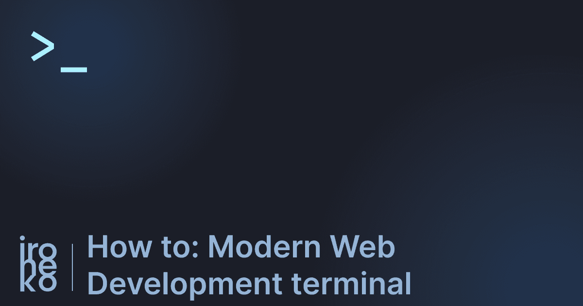 How to set up a modern terminal for developers thumbnail